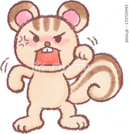 可愛いいリスのイラスト_ 可愛いいリスのイラスト_ 133720493