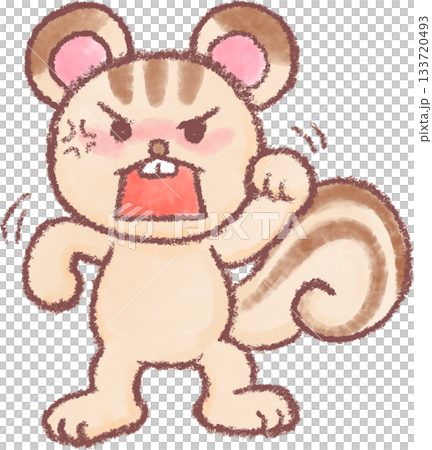 可愛いいリスのイラスト_ 可愛いいリスのイラスト_ 133720493