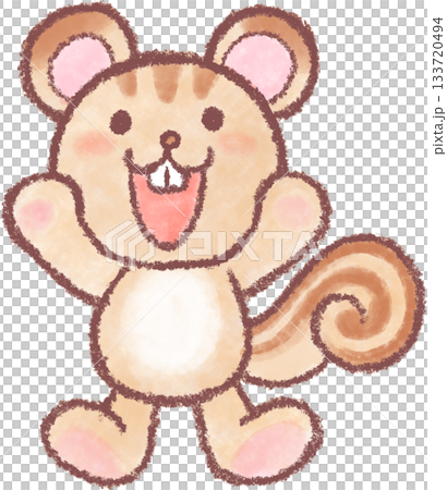 可愛いいリスのイラスト 133720494