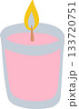 candle clipart in cute flat design style 133720751