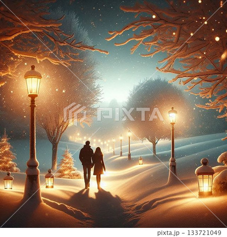 雪の夜 雪の夜 133721049