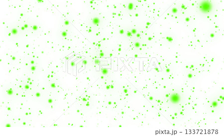 無数の星が散らばっている背景素材（透過）（緑） 133721878