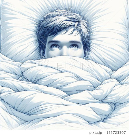眠れない女性 眠れない女性 133723507