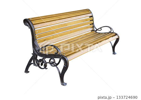Bench isolated on a white background 133724690