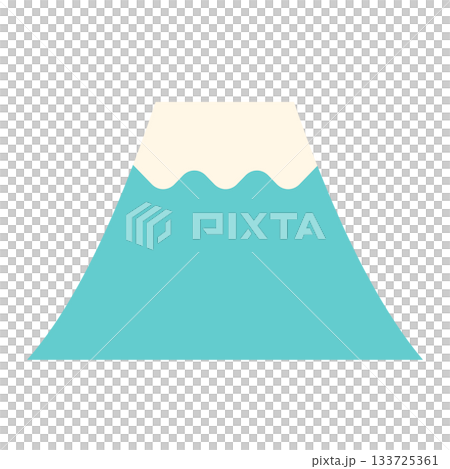 A minimalist and refreshing simple illustration of a mountain A minimalist and refreshing simple illustration of a mountain 133725361