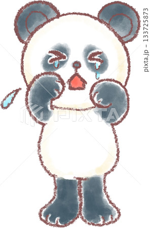 かわいいパンダのイラスト_泣くパンダのイラスト かわいいパンダのイラスト_泣くパンダのイラスト 133725873