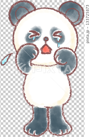 かわいいパンダのイラスト_泣くパンダのイラスト かわいいパンダのイラスト_泣くパンダのイラスト 133725873