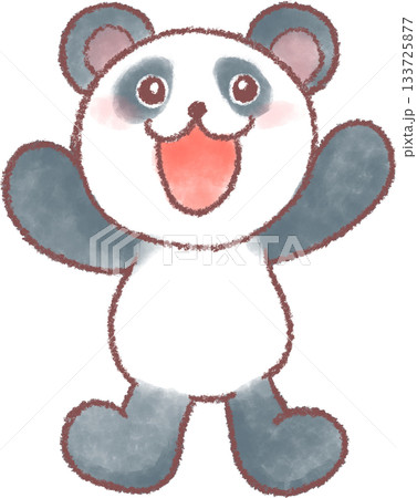 かわいいパンダのイラスト 133725877