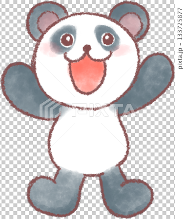 可愛的熊貓圖 133725877