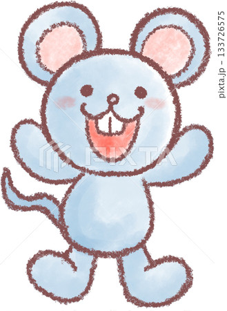 可愛いネズミのイラスト 133726575