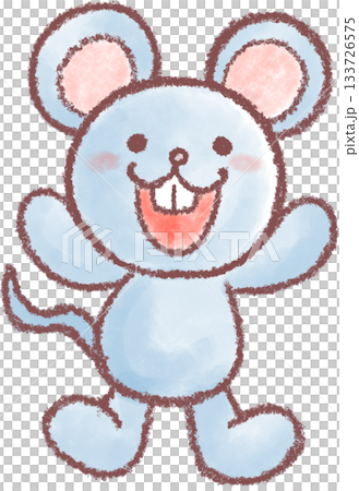 可愛いネズミのイラスト 133726575