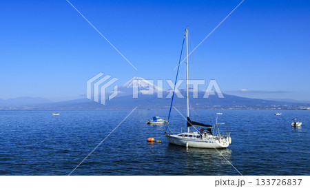 駿河湾と富士山 駿河湾と富士山 133726837