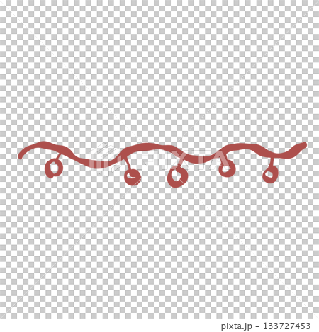 Festive Christmas garland divider with tiny hanging lights adding a cute touch to holiday journals cards scrapbooks invitations and cozy seasonal illustrations Festive Christmas garland divider with tiny hanging lights adding a cute touch to holiday journals cards scrapbooks invitations and cozy seasonal illustrations 133727453