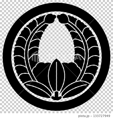 家紋です。丸に上り藤といいます。 133727949