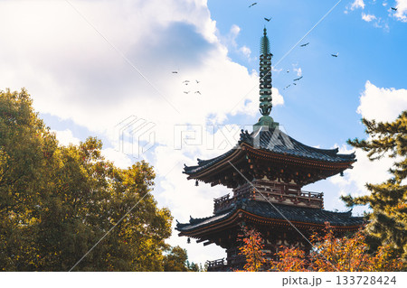 鶴林寺の三重塔 133728424
