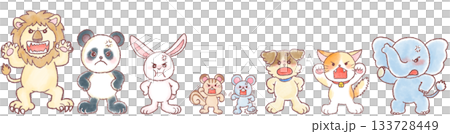 憤怒的動物插圖 133728449