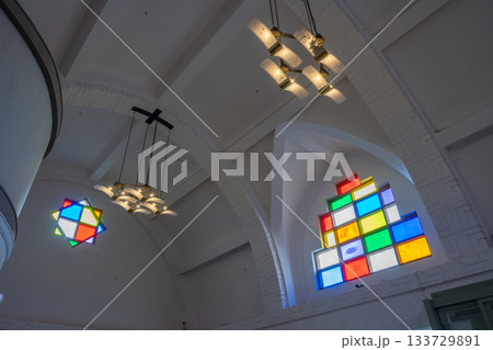 出雲大社前駅　構内のステンドグラスの窓 133729891