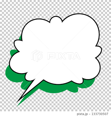 簡單的語音氣泡圖-蓬鬆 133730507