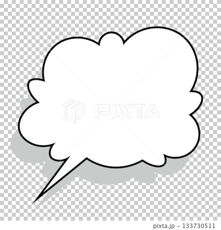 簡單的語音氣泡圖-蓬鬆 133730511