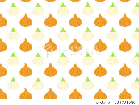 玉ねぎ　パターン背景 133731080