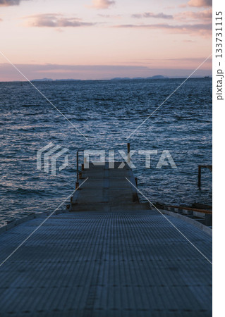 [幸せのパンケーキ 淡路島テラス]美しい夕日と海 133731115