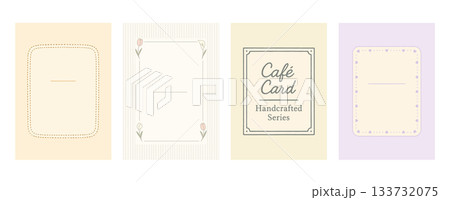 パステルカラーのシンプル装飾カード、Pastel Decorative Card  133732075