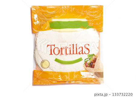 Mexican Corn Tortillas isolated on white background Mexican Corn Tortillas isolated on white background 133732220