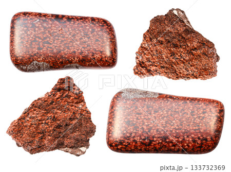 samples of analcimolite natural stones isolated samples of analcimolite natural stones isolated 133732369