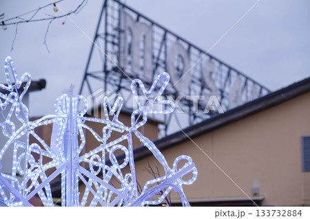 [神戸メリケンパーク]クリスマスのイルミネーションが美しい風景 133732884