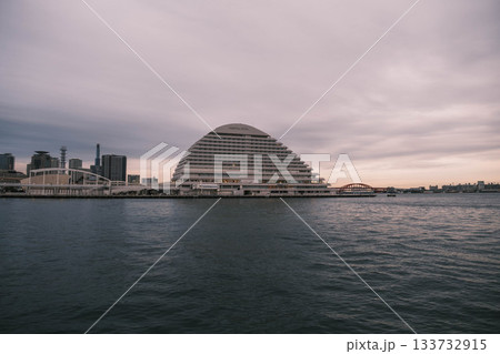 [神戸メリケンパーク]クリスマスのイルミネーションが美しい風景 133732915