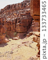 Colored Canyon, Sinai Desert, Egypt. Tourists from all over the world travel through the gorge. Active lifestyle concept. Landmark of Egypt 133733465