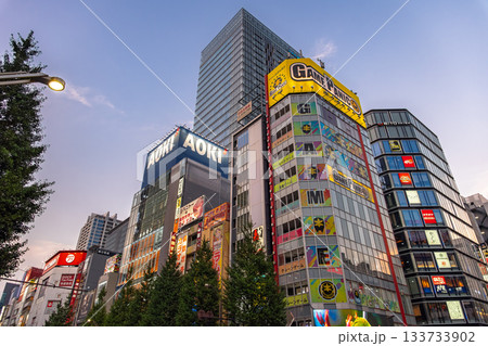 東京都千代田区 夕暮れの秋葉原 東京都千代田区 夕暮れの秋葉原 133733902