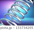 螺旋に渦巻くスプリングのアブストラクト 133734205