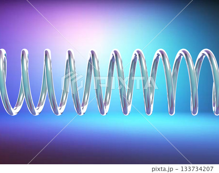 螺旋に渦巻くスプリングのアブストラクト 133734207