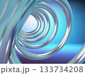 螺旋に渦巻くスプリングのアブストラクト 133734208