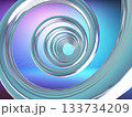 螺旋に渦巻くスプリングのアブストラクト 133734209