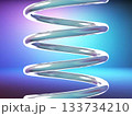 螺旋に渦巻くスプリングのアブストラクト 133734210