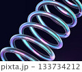 螺旋に渦巻くスプリングのアブストラクト 133734212