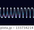 螺旋に渦巻くスプリングのアブストラクト 133734214