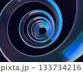 螺旋に渦巻くスプリングのアブストラクト 133734216