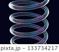 螺旋に渦巻くスプリングのアブストラクト 133734217