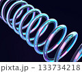 螺旋に渦巻くスプリングのアブストラクト 133734218