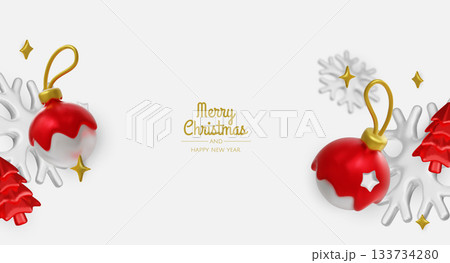 Elegant pastel Christmas baubles and winter elements form a light, joyful holiday background ideal for cards, banners, and festive promotions Elegant pastel Christmas baubles and winter elements form a light, joyful holiday background ideal for cards, banners, and festive promotions 133734280