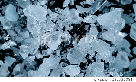 Super Slow Motion of Exploding Ice Shards , Close-up 133735081