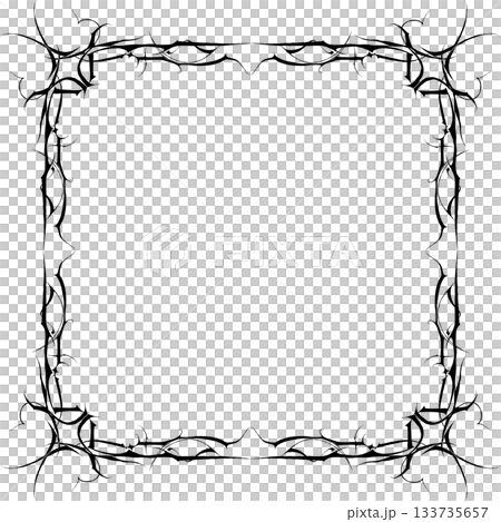 Vintage decorative vector frame in Gothic style - elegant black vector frame on white background, EPS10, north runes frame, middle ages, hallowen Vintage decorative vector frame in Gothic style - elegant black vector frame on white background, EPS10, north runes frame, middle ages, hallowen 133735657