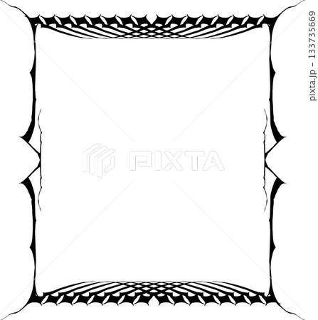Vintage decorative vector frame in Gothic style - elegant black vector frame on white background, EPS10, north runes frame, middle ages, hallowen Vintage decorative vector frame in Gothic style - elegant black vector frame on white background, EPS10, north runes frame, middle ages, hallowen 133735669