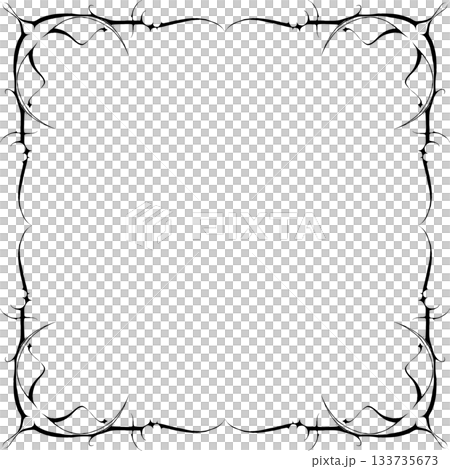 Vintage decorative vector frame in Gothic style - elegant black vector frame on white background, EPS10, north runes frame, middle ages, hallowen Vintage decorative vector frame in Gothic style - elegant black vector frame on white background, EPS10, north runes frame, middle ages, hallowen 133735673