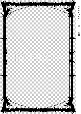 Vintage decorative vector frame in Gothic style - elegant black vector frame on white background, EPS10, north runes frame, middle ages, hallowen Vintage decorative vector frame in Gothic style - elegant black vector frame on white background, EPS10, north runes frame, middle ages, hallowen 133735681