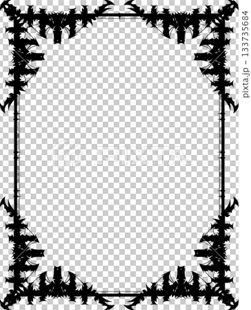 Vintage decorative vector frame in Gothic style - elegant black vector frame on white background, EPS10, north runes frame, middle ages, hallowen Vintage decorative vector frame in Gothic style - elegant black vector frame on white background, EPS10, north runes frame, middle ages, hallowen 133735684