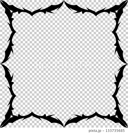 Vintage decorative vector frame in Gothic style - elegant black vector frame on white background, EPS10, north runes frame, middle ages, hallowen Vintage decorative vector frame in Gothic style - elegant black vector frame on white background, EPS10, north runes frame, middle ages, hallowen 133735685